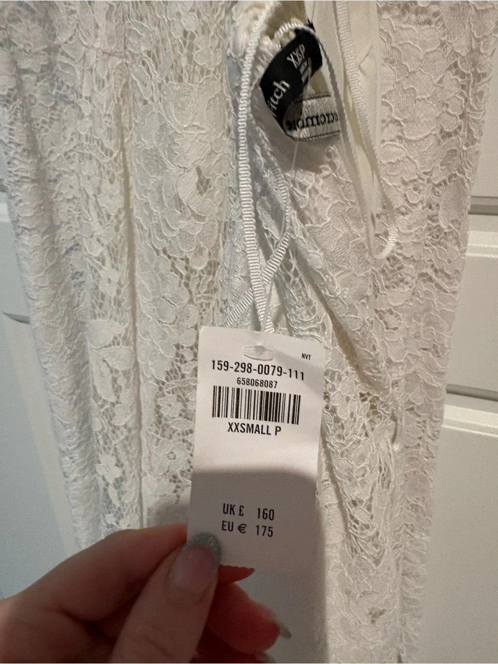 Abercrombie & Fitch White Lace Puff-Sleeve Cutout Maxi Dress